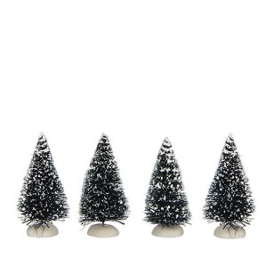 Bristle Tree, Mini, 4 pieces, h7.5cm